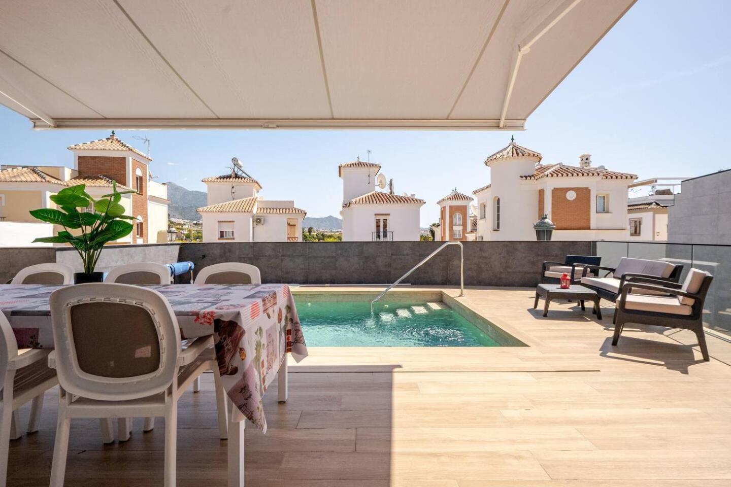 Villa Antonia Mar - Private & Heated Pool - Punta Lara Nerja Exterior photo
